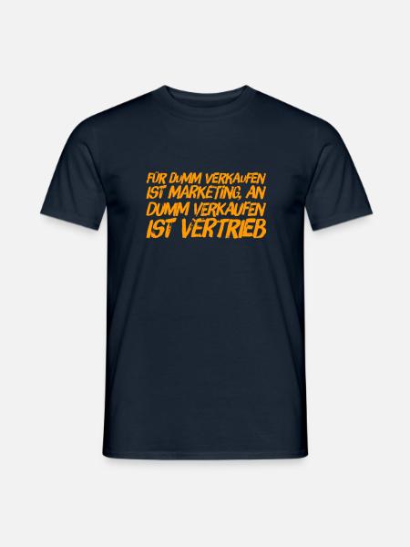 Marketing und Vertrieb - Männer T-Shirt - Navy