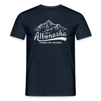 Albonaska - T-shirt homme - marine - Devant - AI Model Male 178 light (178cm)