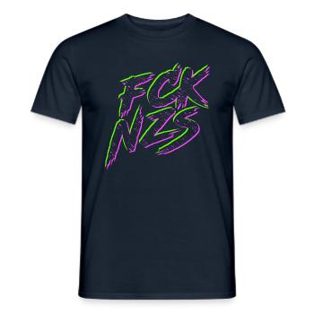 FCK NZS - T-shirt homme - marine - Devant - AI Model Male 178 light (178cm)