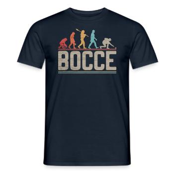 Évolution de la pétanque Évolution du joueur de pétanque - T-shirt homme - marine - Devant - AI Model Male 178 light (178cm)