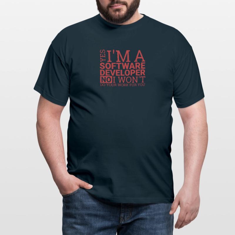 "Software Developer Work | Programmer" Men's T-Shirt
