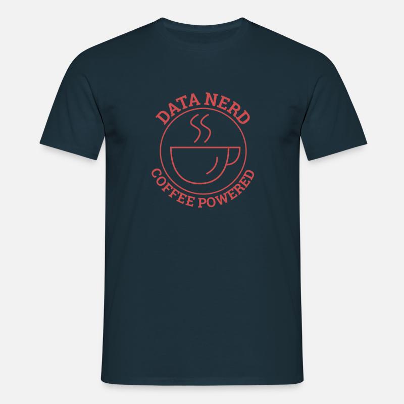 "Data Nerd Coffee | Data Science" - Männer T-Shirt - Navy