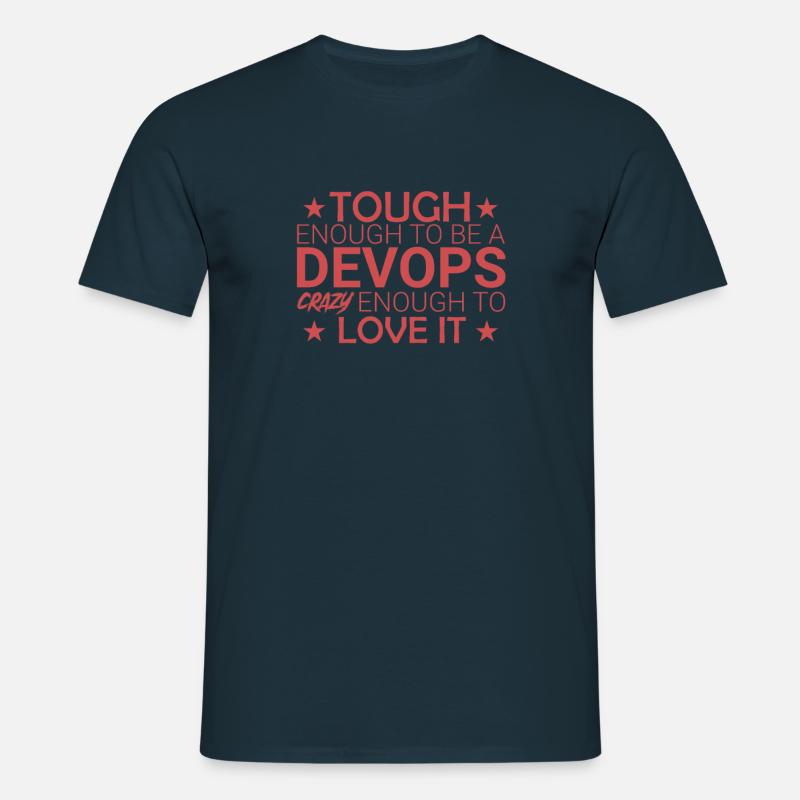 "DevOps Crazy | Softwareentwicklung" - Männer T-Shirt - Navy