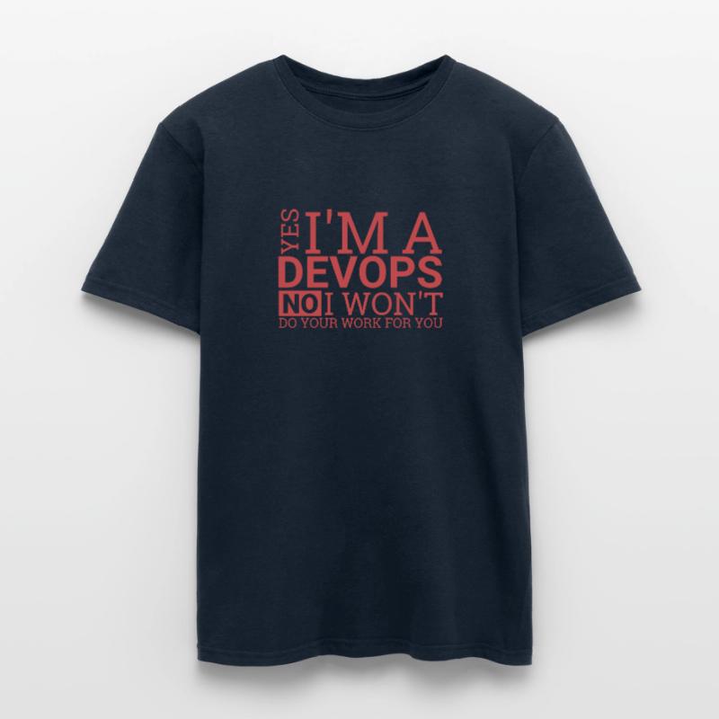 "DevOps Work | Softwareentwicklung" Männer T-Shirt