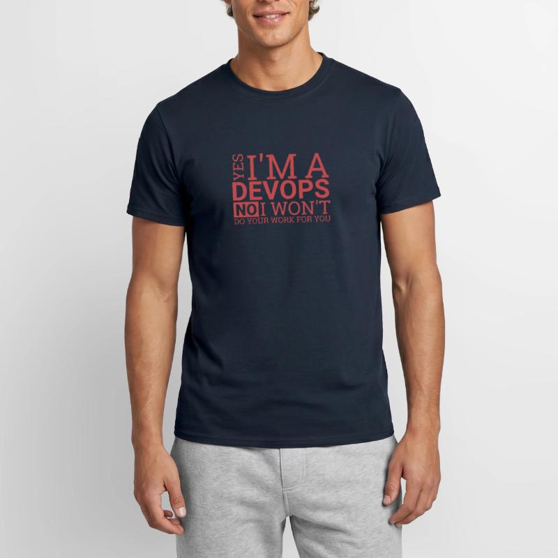 "DevOps Work | Softwareentwicklung" Männer T-Shirt