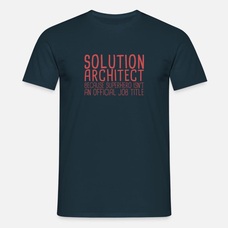Solution Architect Superhero|Solution Architecture - Männer T-Shirt - Navy