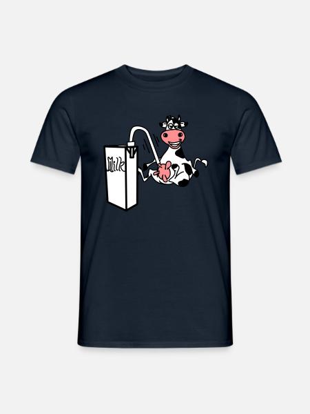milkcow - Men's T-Shirt - navy