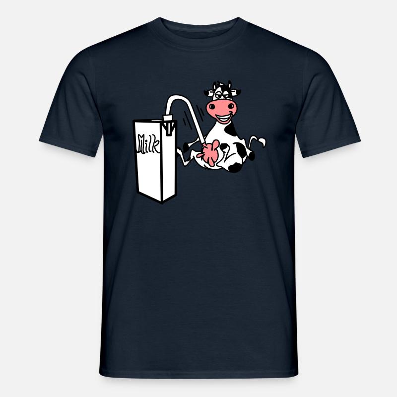 milkcow - Männer T-Shirt - Navy