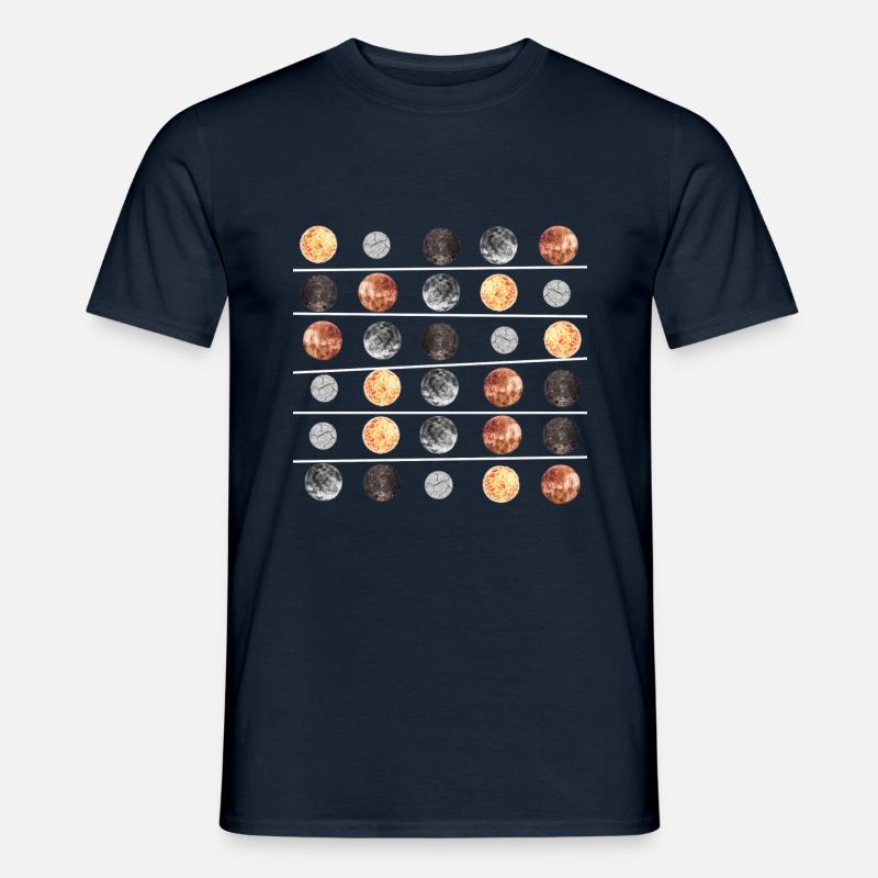 Planets - Männer T-Shirt - Navy