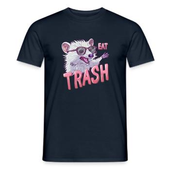 Trashy Opossum - Männer T-Shirt - Navy - Vorne - AI Model Male 178 light (178cm)