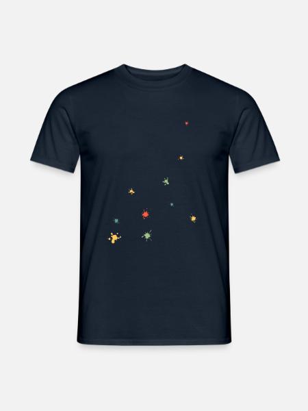 farbklecks - Männer T-Shirt - Navy