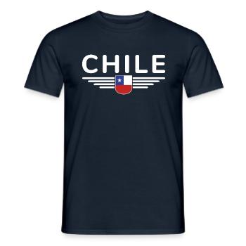 Chile Design – Für Fans und Liebhaber - Männer T-Shirt - Navy - Vorne - AI Model Male 178 light (178cm)