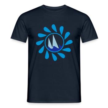 port de plaisance voilier Voile voilier bateau - T-shirt homme - marine - Devant - AI Model Male 178 light (178cm)