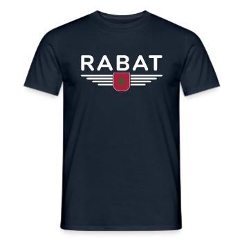 Marokko Rabat Fan Outfit Design T Shirt - Männer T-Shirt - Navy - Vorne - AI Model Male 178 light (178cm)