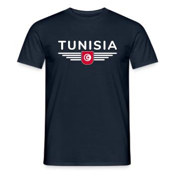Tunisia Design – For Culture Fans - Men's T-Shirt - navy - Front - AI Model Male 178 light (178cm)