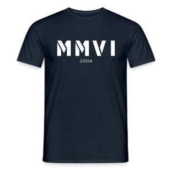 Römische Zahl Geburtsjahr Made in 2006 - Männer T-Shirt - Navy - Vorne - AI Model Male 178 light (178cm)
