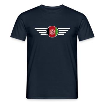 Ik hou van Afghanistan, elegantie stijl ontwerp t-shirt - Heren T-shirt - navy - Voor - AI Model Male 178 light (178cm)