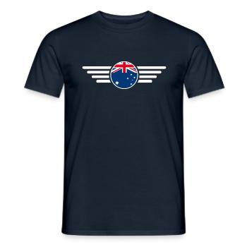 Australia Style Design T-Shirt - Men's T-Shirt - navy - Front - AI Model Male 178 light (178cm)