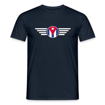 Ich liebe Kuba, Eleganz Stil Design T-Shirt - Männer T-Shirt - Navy - Vorne - AI Model Male 178 light (178cm)