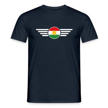 I Love Kurdistan, Elegance Style Design T-Shirt - Men's T-Shirt - navy - Front - AI Model Male 178 light (178cm)