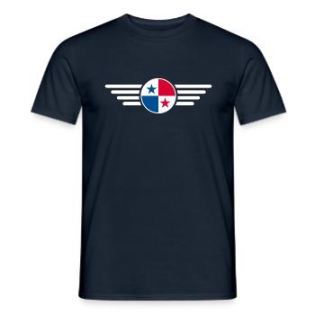 Ich liebe Panama, Eleganz Stil Design T-Shirt - Männer T-Shirt - Navy - Vorne - AI Model Male 178 light (178cm)