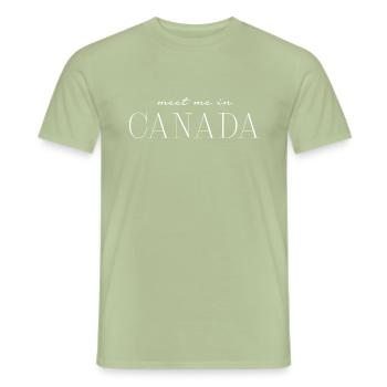 Ich liebe Canada - Männer T-Shirt - Sage - Vorne - AI Model Male 178 light (178cm)