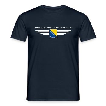 Bosnia & Herzegovina T-Shirt - Men's T-Shirt - navy - Front - AI Model Male 178 light (178cm)