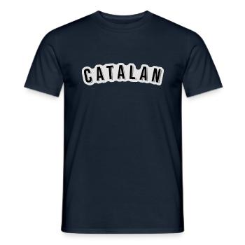 Je suis catalan - T-shirt homme - marine - Devant - AI Model Male 178 light (178cm)