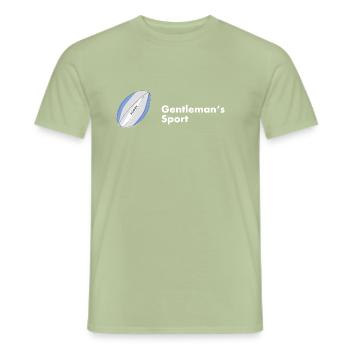 RUGBY GENTLEMANS SPORT - Men's T-Shirt - sage - Front - AI Model Male 178 light (178cm)