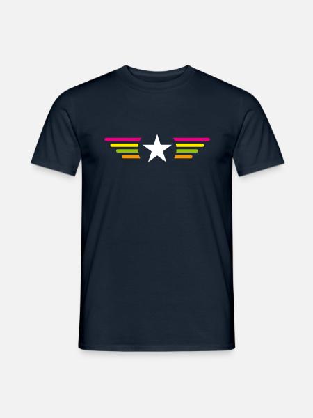 I'm a star with wings - Men's T-Shirt - navy