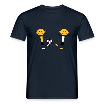 Play Soccer Boys - Men's T-Shirt - navy - Front - AI Model Male 178 light (178cm)