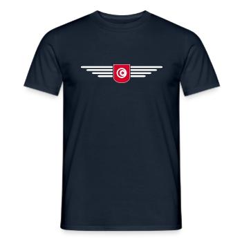 Tunisia Design – For Culture Fans - Men's T-Shirt - navy - Front - AI Model Male 178 light (178cm)