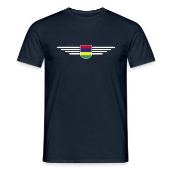 T-Shirt Ile Maurice – Island Fans & Lovers - T-shirt homme - marine - Devant - AI Model Male 178 light (178cm)