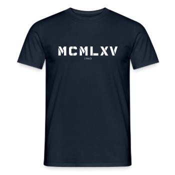 Römische Zahl Geburtsjahr Made in 1965 - Männer T-Shirt - Navy - Vorne - AI Model Male 178 light (178cm)