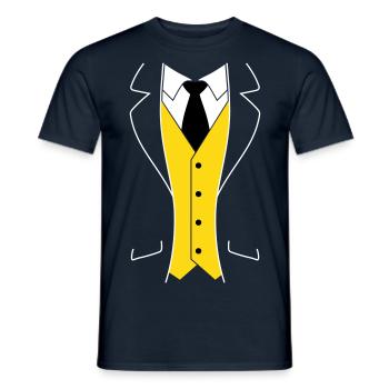 Tuxedo - Men's T-Shirt - navy - Front - AI Model Male 178 light (178cm)