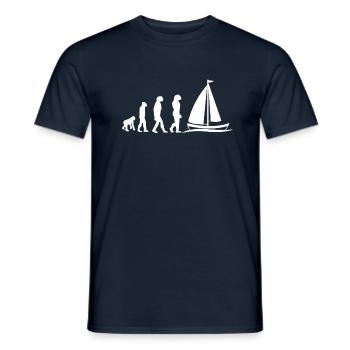 Voile Nautisme Voile Amoureux Évolution Cadeau - T-shirt homme - marine - Devant - AI Model Male 178 light (178cm)