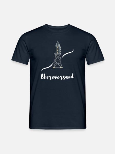 Leuchtturm Obereversand Dorum-Neufeld - Männer T-Shirt - Navy