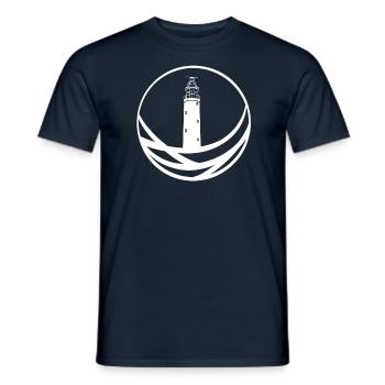 Leuchtturm Texel Niederlande - Männer T-Shirt - Navy - Vorne - AI Model Male 178 light (178cm)
