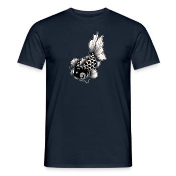 Fish style tattoo / tattoo art - Men's T-Shirt - navy - Front - AI Model Male 178 light (178cm)
