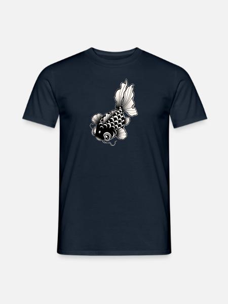 Fischstil Tattoo / Tattoo Kunst - Männer T-Shirt - Navy