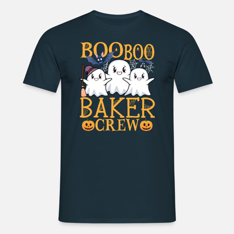 Bäcker uu Lustiger Bäcker - Männer T-Shirt - Navy