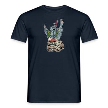 Medieval Knight - Men's T-Shirt - navy - Front - AI Model Male 178 light (178cm)