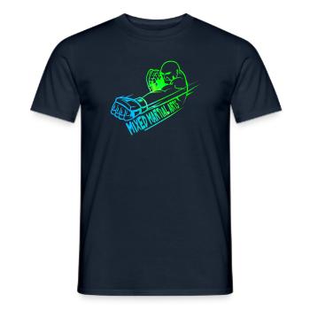 Mixed Martial Arts Logo buntes Design - Männer T-Shirt - Navy - Vorne - AI Model Male 178 light (178cm)