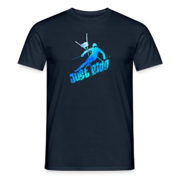 Slalom Just Ride - T-shirt homme - marine - Devant - AI Model Male 178 light (178cm)