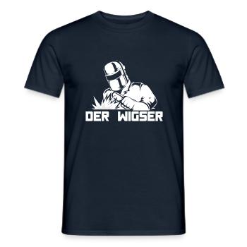Der Wigser Schweißer Witziges Schweißen Geschenk - Männer T-Shirt - Navy - Vorne - AI Model Male 178 light (178cm)