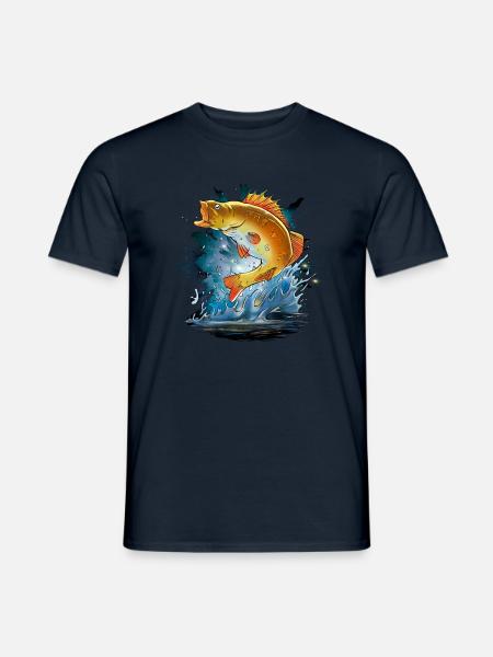 Fischer Sportfischer - Männer T-Shirt - Navy