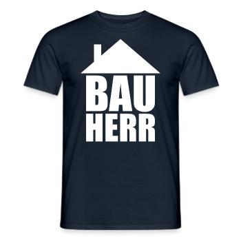 Bauherr Hausbau - Männer T-Shirt - Navy - Vorne - AI Model Male 178 light (178cm)