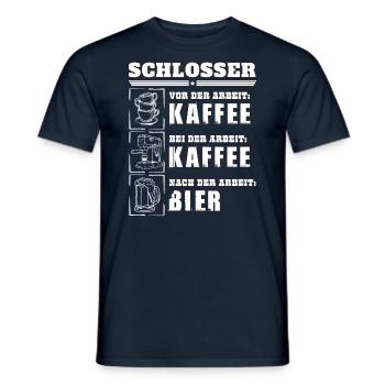 Mon quotidien en tant que serrurier - T-shirt homme - marine - Devant - AI Model Male 178 light (178cm)