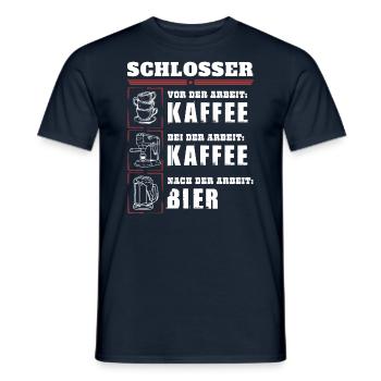 Mon quotidien en tant que serrurier - T-shirt homme - marine - Devant - AI Model Male 178 light (178cm)