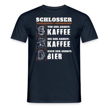 Mon quotidien en tant que serrurier - T-shirt homme - marine - Devant - AI Model Male 178 light (178cm)